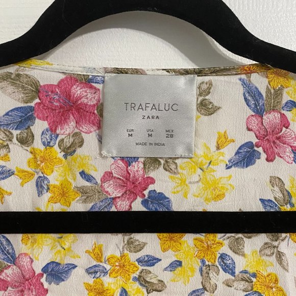 NWT ZARA Kimono Floral Print Cape Jacket - Picture 8 of 9